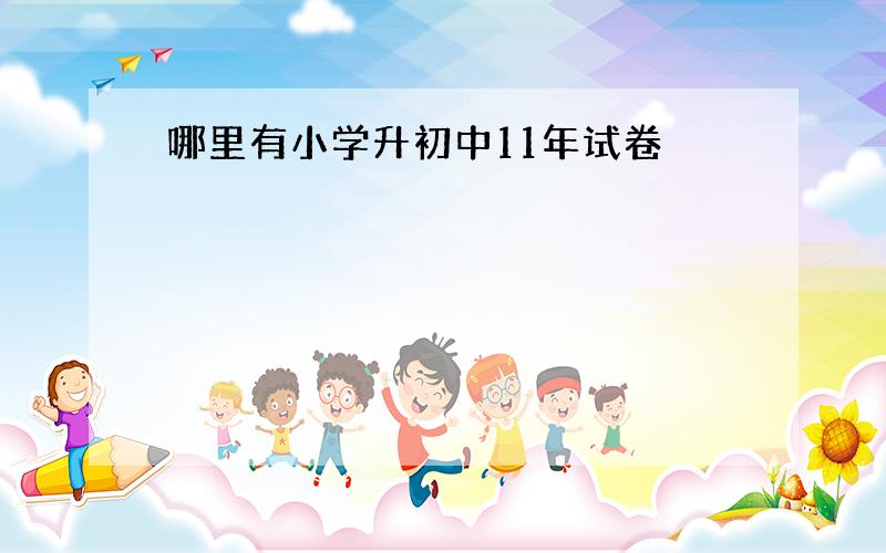 哪里有小学升初中11年试卷