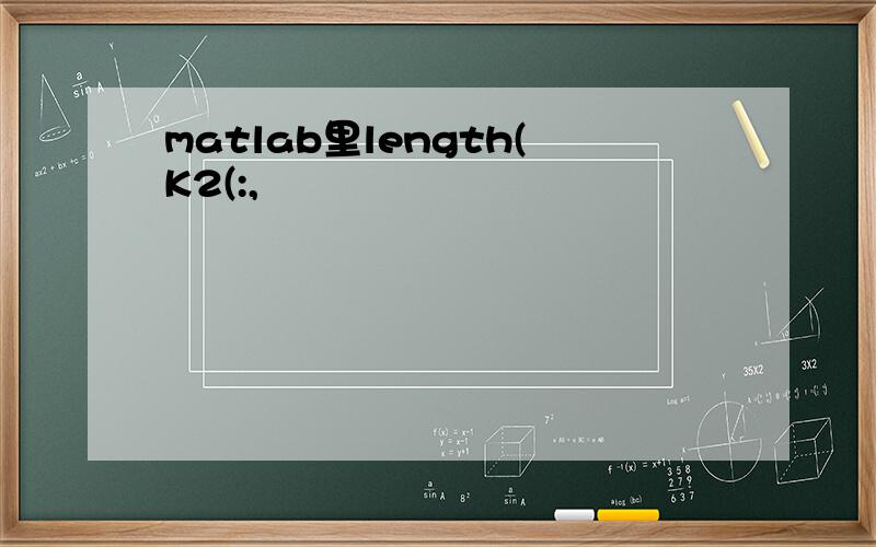 matlab里length(K2(:,