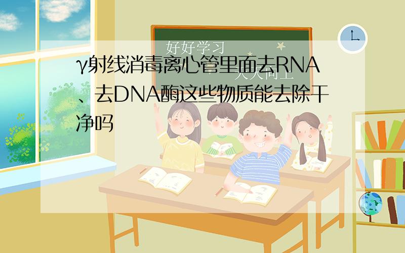 γ射线消毒离心管里面去RNA、去DNA酶这些物质能去除干净吗