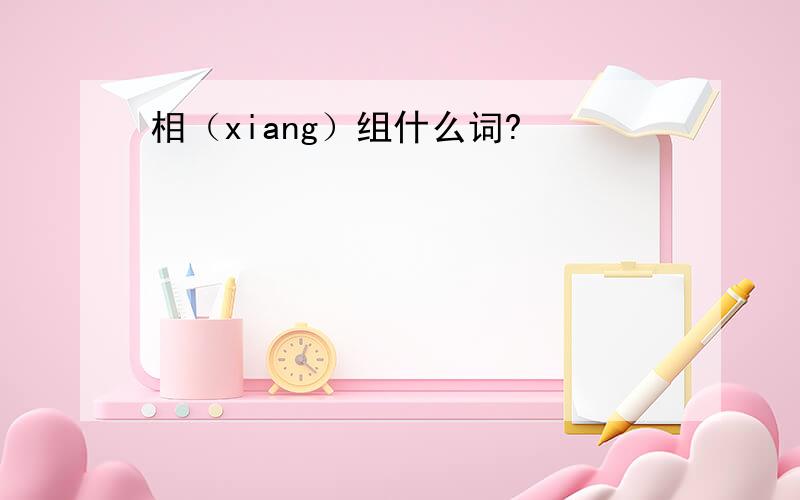 相（xiang）组什么词?