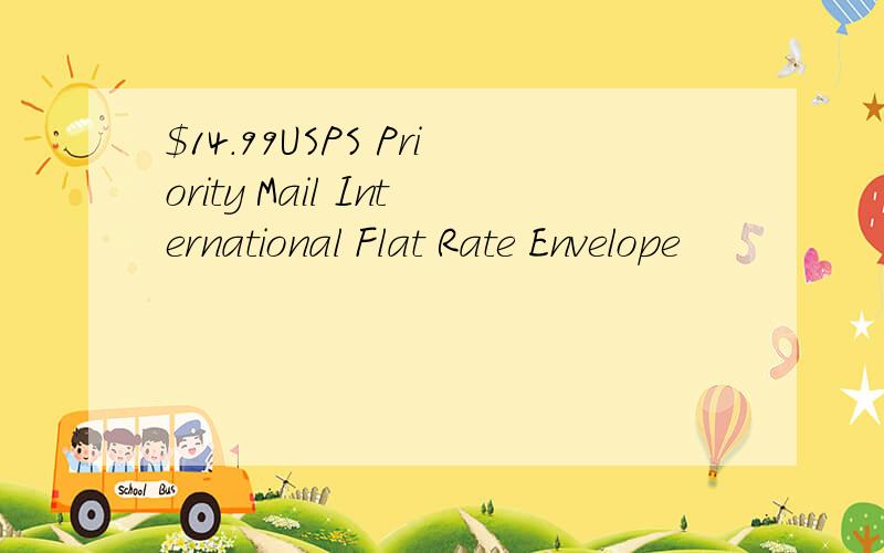 $14.99USPS Priority Mail International Flat Rate Envelope