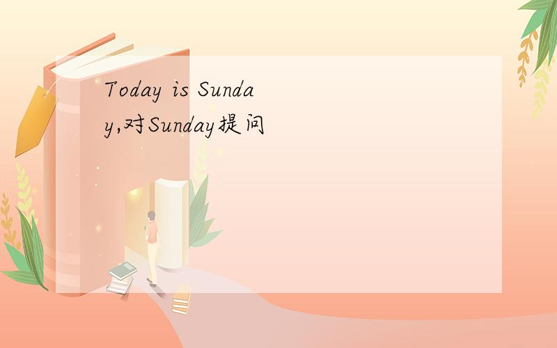 Today is Sunday,对Sunday提问