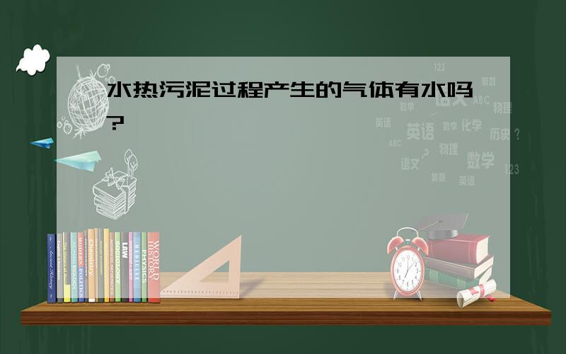 水热污泥过程产生的气体有水吗?