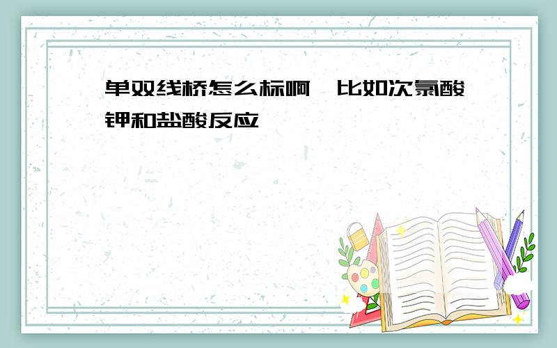 单双线桥怎么标啊,比如次氯酸钾和盐酸反应