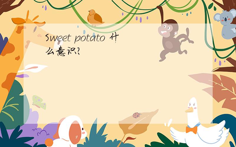 Sweet potato 什么意识?